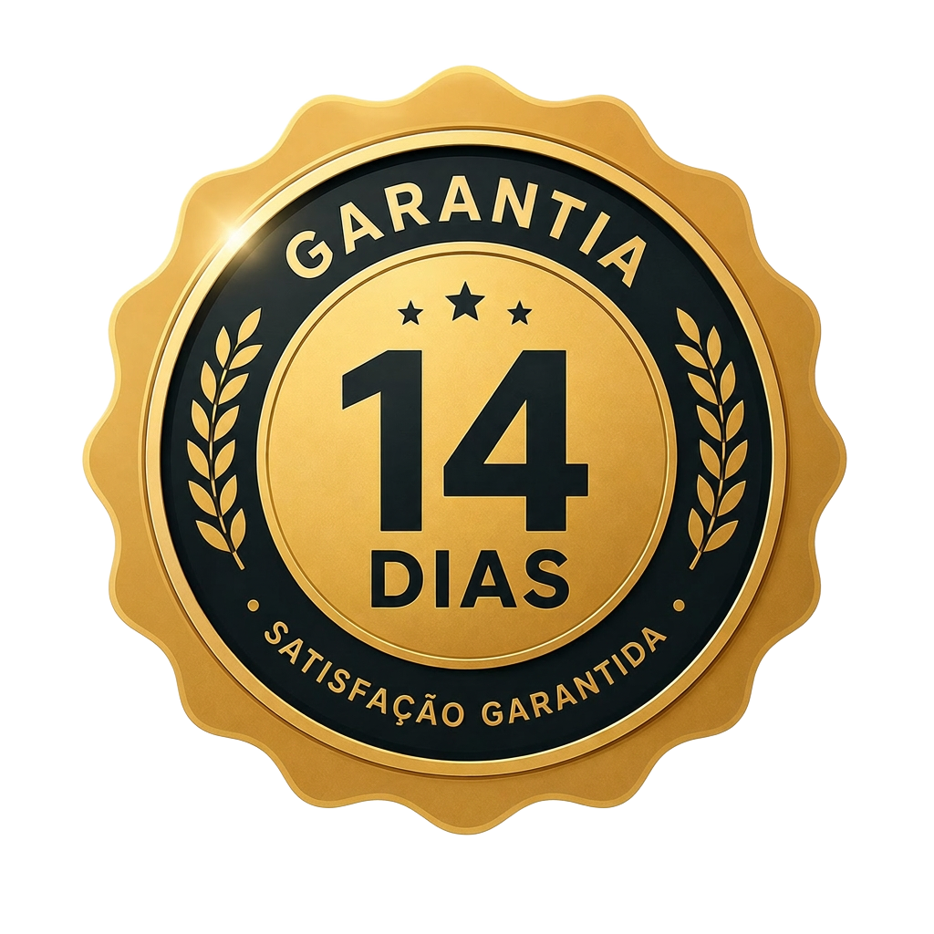 Garantia de 14 dias · Satisfação garantida